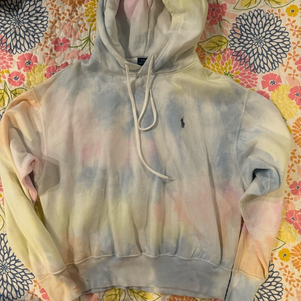 Xs tye dye polo Ralph Lauren hoodie